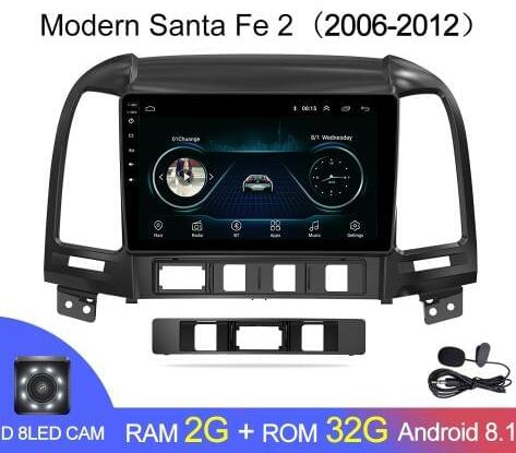   Android 1G-16G Hyundai Santa Fe 2 2006-